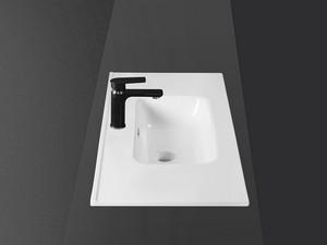 Lavabo Smart Unitop 101x46,5 cm en céramique blanc brillant