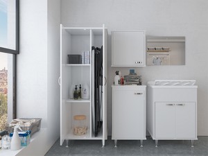 RUGIADA NEW LAUNDRY FURNITURE 60X50 cm WHITE PVC