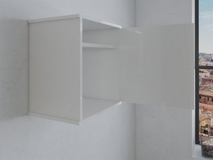 RUGIADA NEW WALL UNIT 45X34 cm LEFT HANDLE WHITE PVC