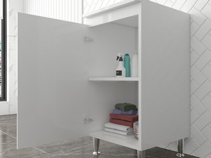 Mobile Base Comfort 45x50 cm Verso Destro in Nobilitato Bianco