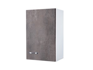 Meuble armoire Comfort 45x32 cm vers la gauche en mélaminé blanc/gris