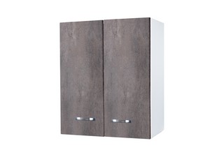 Meuble armoire Comfort 60x32 cm en mélaminé blanc/gris