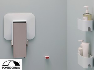 Siège de douche rabattable avec pied Omnia blanc