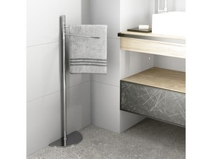 Piantana Bagno Amelie con Porta Asciugamano Cromo