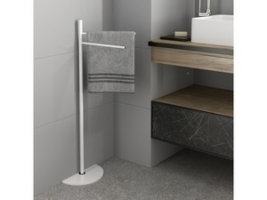 Piantana Bagno Amelie con Porta Asciugamano Bianco