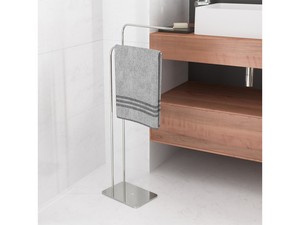 Piantana Bagno Dafne con Porta Asciugamano Cromo