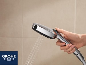 Colonna Doccia Grohe® Vitalio Start Cube 250 con Doccetta 110 e Miscelatore Termostatico Cromo