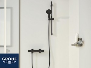 Saliscendi Doccia Grohe® Vitalio Start 110 con Doccetta 2 Getti Nero Opaco