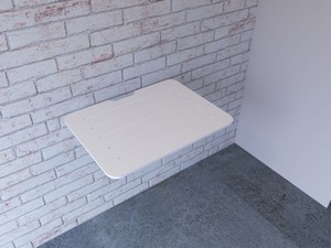 Waschbrett Planke für Waschtrog BONK 46,5x41,5 cm Weiß matt