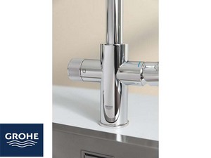 Mitigeur cuisine GROHE® BLUE PURE STARTCURVE avec filtre.