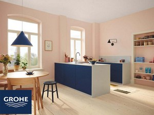 Mitigeur cuisine GROHE® BLUE PURE STARTCURVE avec filtre.