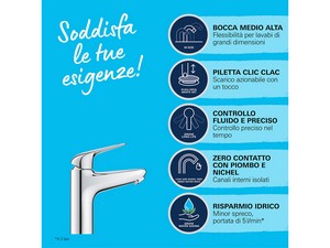 Einhebel-Waschtischmischer Größe M Grohe® Swift Chom