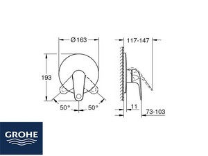 Einhebel-Duscharmatur Grohe® Swift Einbau Chrom