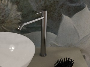 Miscelatore Lavabo Alto senza Scarico Soulinox in Acciaio Inox Spazzolato