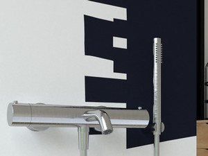 Miscelatore Esterno Vasca con Dotazione Soulinox in Acciaio Inox Spazzolato