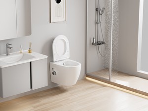 Hänge-WC/Bidet Cardano  Rimless 48,5x37 Weiß