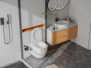 Hänge-Wc/Bidet Cardano Vortex 48,5x37 Weiß