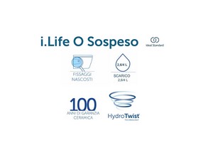 Hänge-Bidet Ideal Standard® i.Life O Weiß glänzend