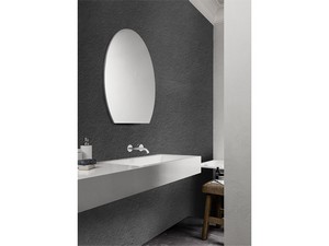 Miroir de salle de bains Vertuo Shape 75x67,5 cm semi-circulaire à bord poli