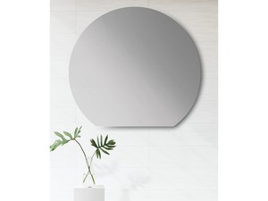 Miroir de salle de bains Vertuo Shape 75x67,5 cm semi-circulaire à bord poli