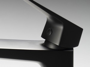 Mtitigeur de lavabo Blur sans bonde en PVD noir mat
