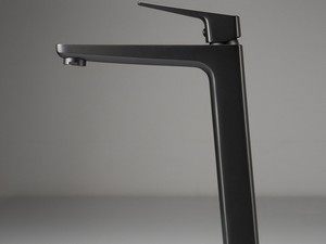 Mitigeur de lavabo haut Blur sans bonde en PVD noir mat