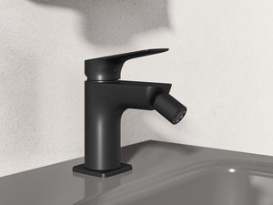 Mitigeur de bidet Ceralife C monocommande noir soie