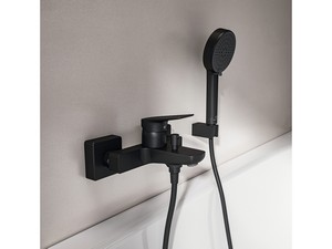 Erwmontage-Wannen-/Brausebatterie Ceralife C Seidenschwarz