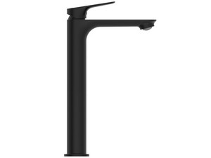 Mitigeur de lavabo haut Ceralife O monocommande noir soie