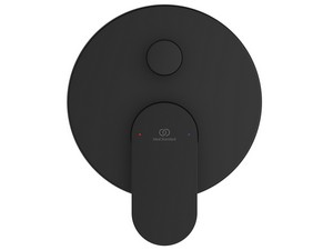 Mitigeur pour baignoire/douche encastré 2 voies Ceralife O noir soie