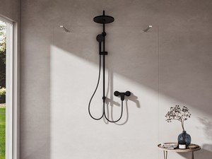 Mitigeur de douche externe Ceralife O noir soie