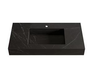 Profil Unitop Basin 100x49xH14 cm in Marquinia Marble Effect Porcelain Stoneware