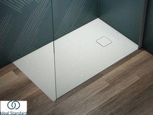 Receveur de douche Ideal Standard® ULTRA FLAT EVO 120x70 H3,5 cm en résine blanc soie mat