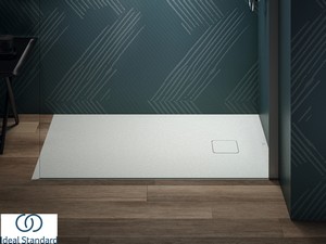 Receveur de douche Ideal Standard® ULTRA FLAT EVO 120x70 H3,5 cm en résine blanc soie mat