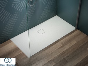 Receveur de douche Ideal Standard® ULTRA FLAT EVO 140x70 H3,5 cm en résine blanc soie mat
