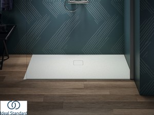 Receveur de douche Ideal Standard® ULTRA FLAT EVO 140x70 H3,5 cm en résine blanc soie mat
