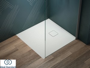 Duschwanne Ideal Standard® ULTRA FLAT EVO 80x80 H3,5 cm aus mattweißem Harz