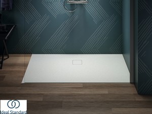 Receveur de douche Ideal Standard® ULTRA FLAT EVO 140x80 H3,5 cm en résine blanc soie mat