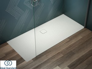 Receveur de douche Ideal Standard® ULTRA FLAT EVO 180x80 H3,5 cm en résine blanc soie mat