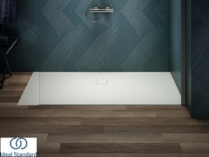 Receveur de douche Ideal Standard® ULTRA FLAT EVO 180x80 H3,5 cm en résine blanc soie mat