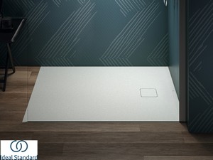 Receveur de douche Ideal Standard® ULTRA FLAT EVO 120x90 H3,5 cm en résine blanc soie mat