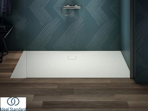 Receveur de douche Ideal Standard® ULTRA FLAT EVO 180x90 H3,5 cm en résine blanc soie mat