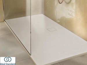 Receveur de douche Ideal Standard® ULTRA FLAT EVO 180x90 H3,5 cm en résine blanc soie mat
