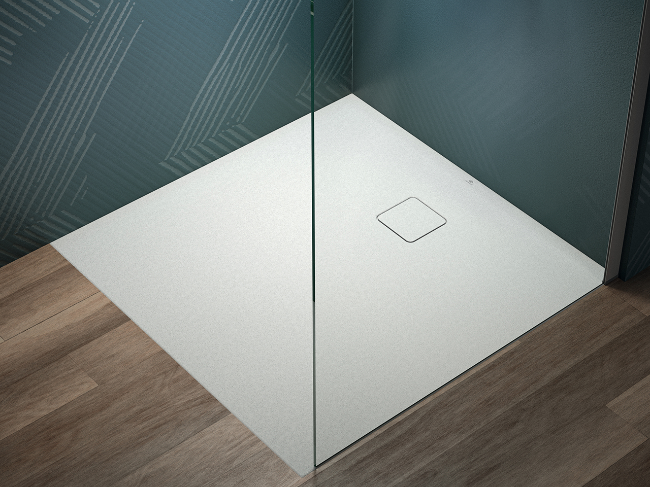 Receveur De Douche Plat En Porcelaine - Blanc Cotone - 3 Cm De Haut - Anti-Dérapant - Marque IX BOX - Neuf