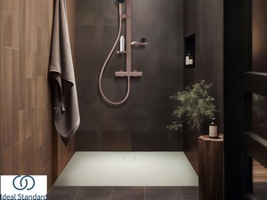 Receveur de douche Ideal Standard® ULTRA FLAT EVO 140x100 H3,5 cm en résine blanc soie mat