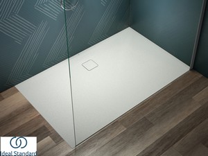 Receveur de douche Ideal Standard® ULTRA FLAT EVO 160x100 H3,5 cm en résine blanc soie mat