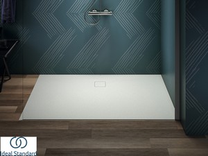 Receveur de douche Ideal Standard® ULTRA FLAT EVO 160x100 H3,5 cm en résine blanc soie mat