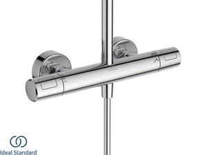 Colonne de douche Ideal Standard® Ceratherm T25 New Round avec mitigeur thermostatique chrome