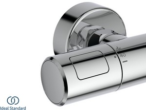 Colonne de douche Ideal Standard® Ceratherm T25 New Round avec mitigeur thermostatique chrome