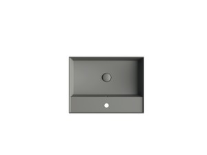 Lavabo Unitop Twenty 61x46 cm gris mat